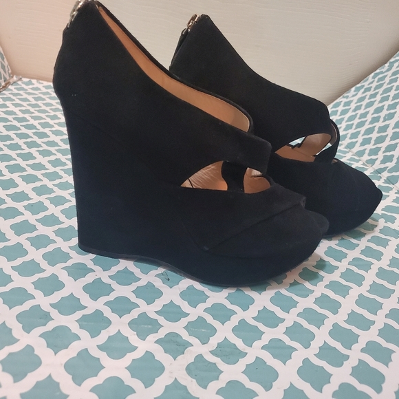 PRADASuede Cutout Accent Sandals - Picture 11 of 16